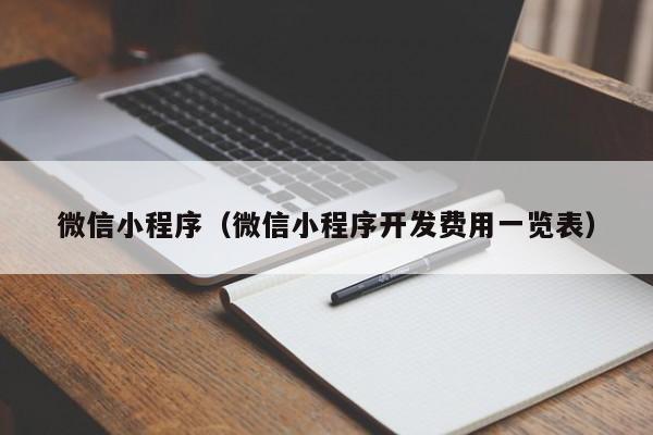 微信小程序（微信小程序开发费用一览表）